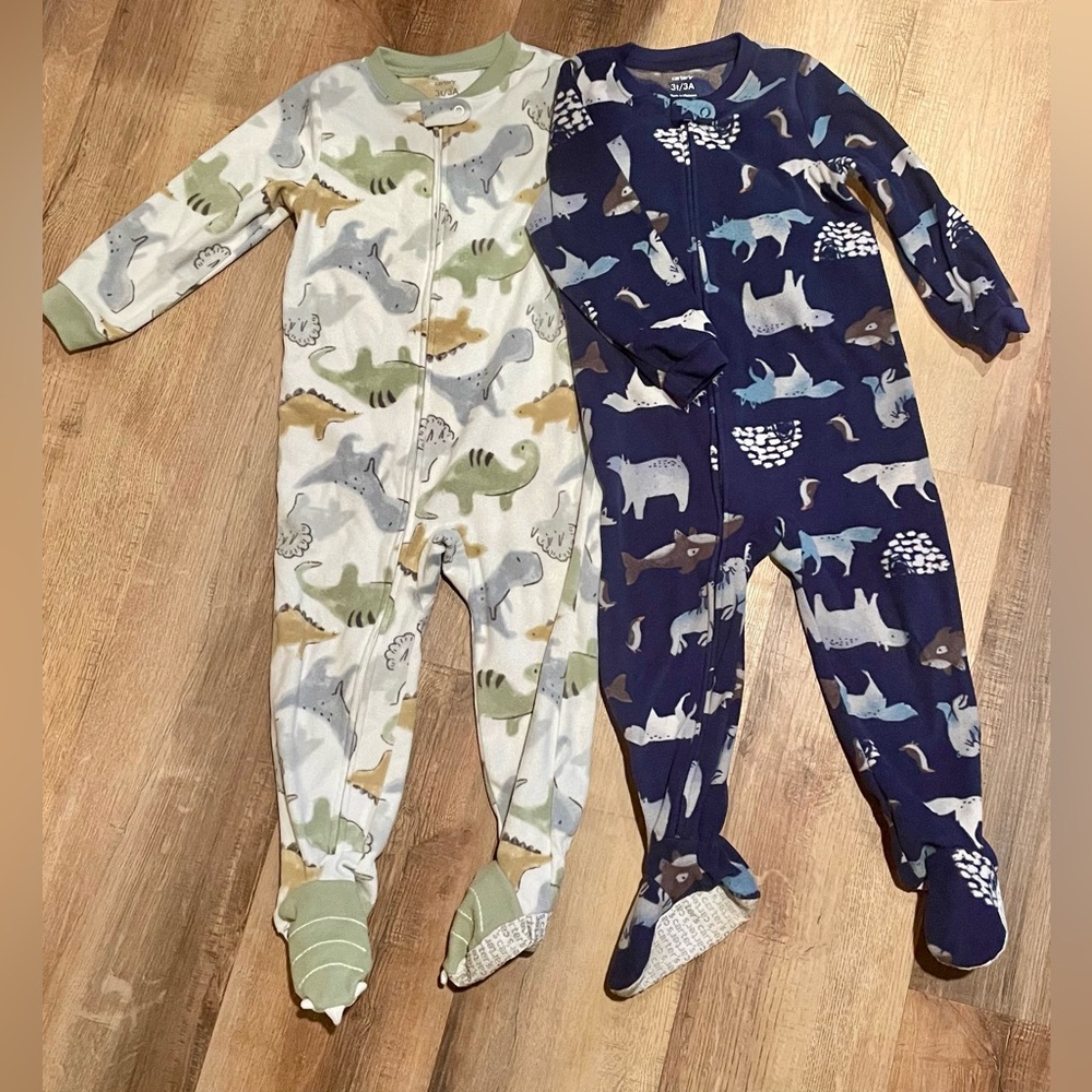Carters Toddler Fleece One Piece Pajamas 3T